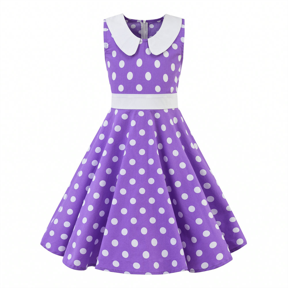 Romper Floral Print - Lpattern Meisjes Vintage Rockabilly Dress Party