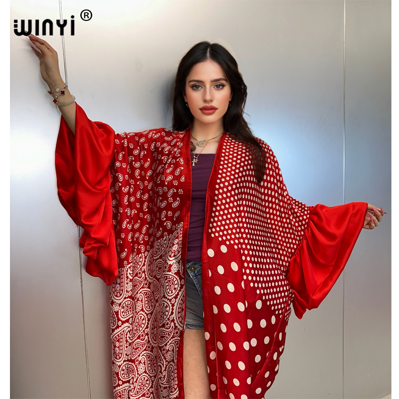 Cover Up Kaftan - WINYI Zomer Kimono Feestjurk Strandkleding Zwempak