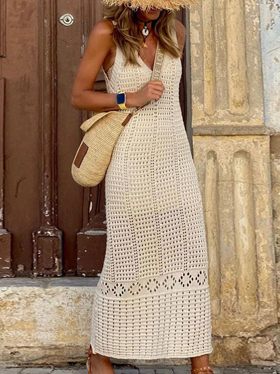 S - XL 2025, V-hals, uitgehold - Cover Up Kaftan recensie en prijs