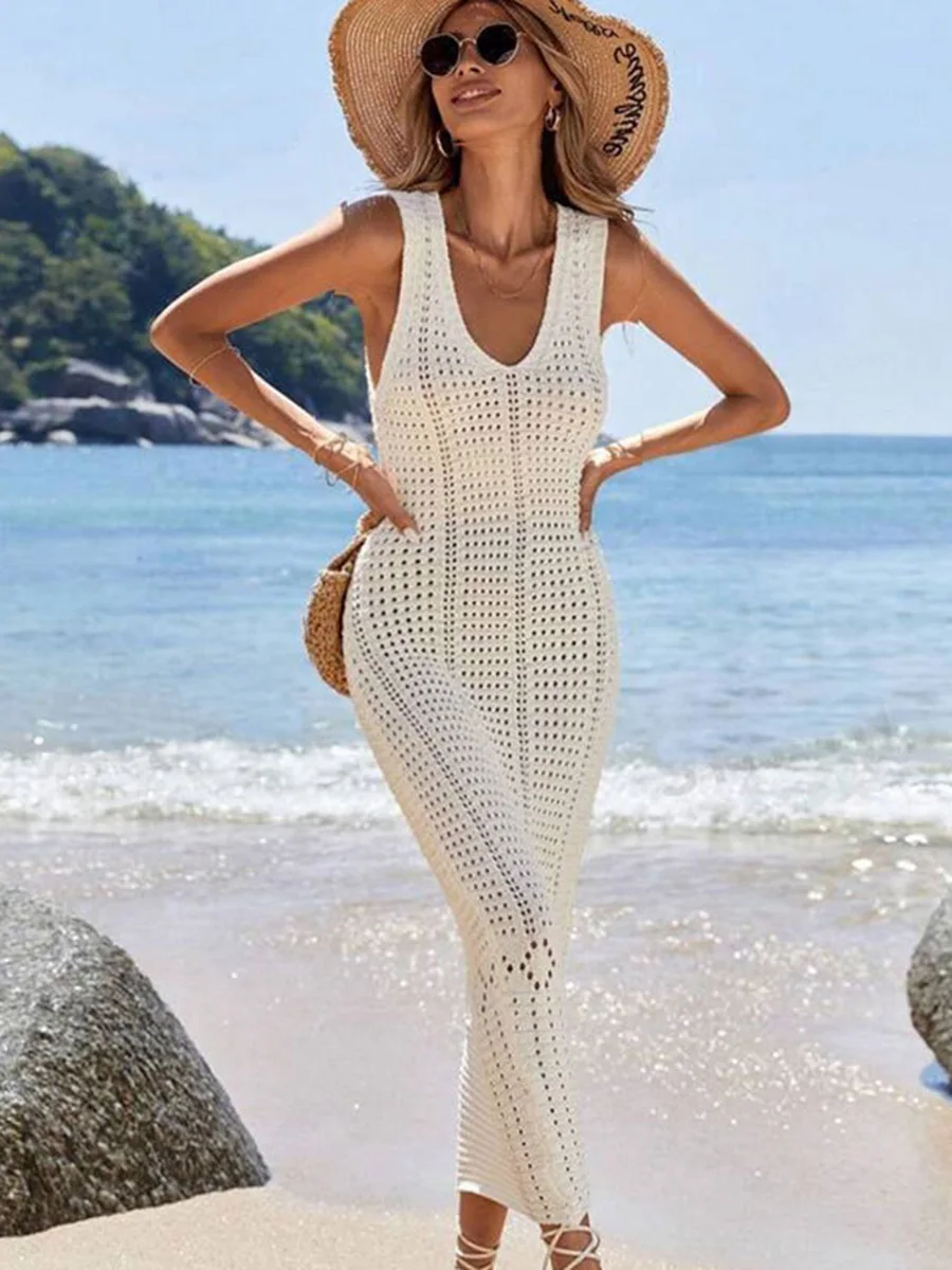 S - XL 2025, V-hals, uitgehold - Cover Up Kaftan recensie en prijs