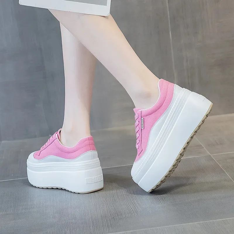 8 cm Nieuwe Canvas Echt Leer V - Wedge Espadrille Women recensie en prijs